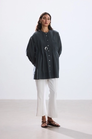 BE BLUE - EKRU FLARE PANTOLON