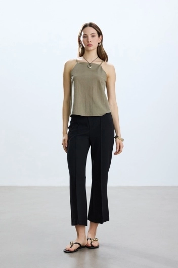 BE BLUE - SİYAH FLARE PANTOLON